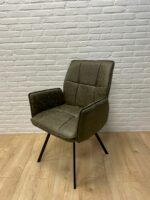 Eetkamerstoel Maddie microvezel groen