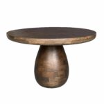 Mangohouten ronde salontafel Troy 70 cm