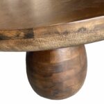Mangohouten ronde salontafel Troy 70 cm