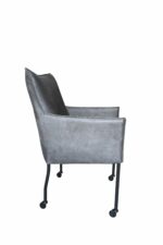 Stoel Valerie microvezel antraciet