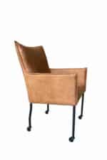 Stoel Valerie microvezel cognac