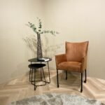 Stoel Valerie microvezel cognac