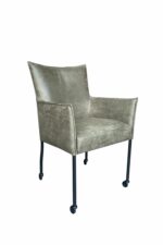 Stoel Valerie microvezel groen