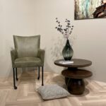 Stoel Valerie microvezel groen