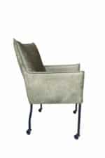 Stoel Valerie microvezel groen