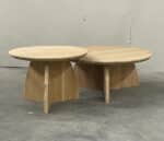 Eikenhouten salontafel setvan2 Peer