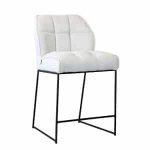 Scandinavische barkruk Jelle in de kleur off white