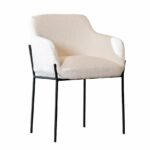 Stoel Mary wit boucle