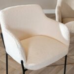 Stoel Mary wit boucle