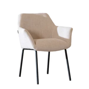 Eetkamerstoel Sten beige gerecycled polyester