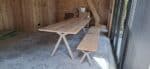 Eiken tafel Bloem