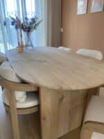 Eikenhouten tafel Sterre