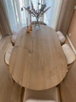 Eikenhouten tafel Sterre
