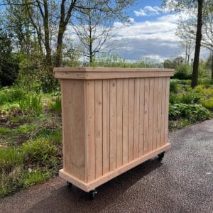 Douglashouten bloembak Elon met latten en verstekrand