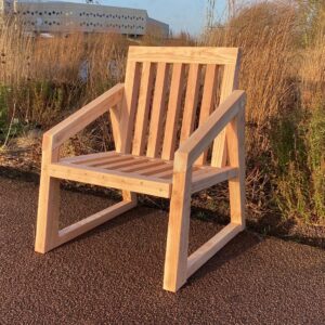 Douglashouten tuinstoel met latten Elbo