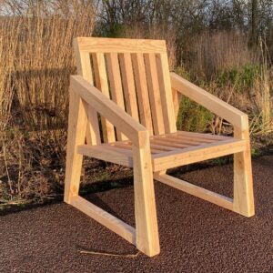 Douglashouten tuinstoel met latten Elbo