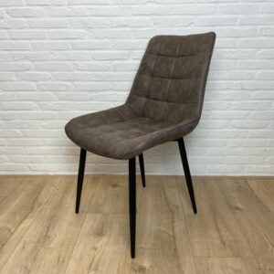 Stoel Nora grijs microvezel