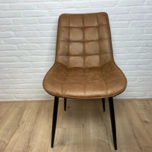 Stoel Nora cognac microvezel