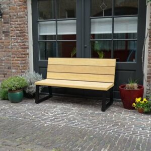 Douglashouten bank Laura met stalen poten