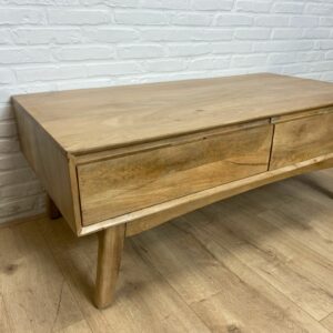 Mangohouten salontafel Urban met lades
