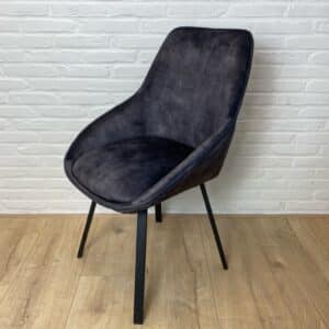 Eetkamerstoel Vive velvet antraciet