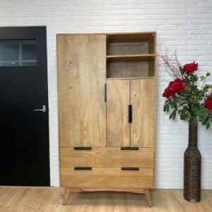 Mangohouten kast Akker retromodel