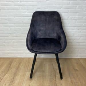 Eetkamerstoel Vive velvet antraciet