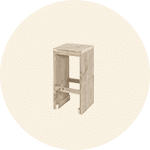 Steigerhouten barkrukken