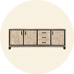 Industriele tv-meubels