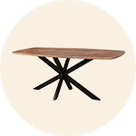 Mangohouten eettafels