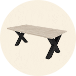 Steigerhouten eettafels