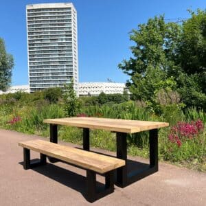 Iroko houten tuintafel Samuel
