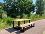 Iroko houten tuintafel Samuel
