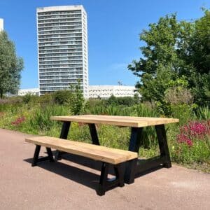 Irokohouten tuintafel Wahle