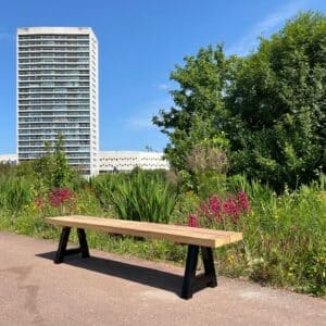 Irokohouten tuinbankje Kristel