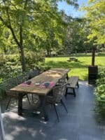 Irokohouten tuintafel Wahle