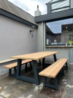 Irokohouten tuintafel Menso