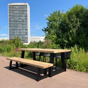 Irokohouten tuintafel Menso