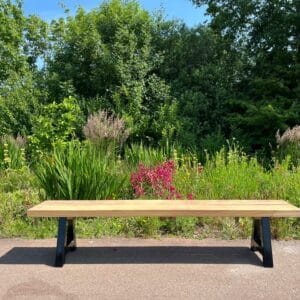 Irokohouten tuinbankje Kristel