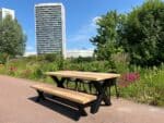 Iroko houten tuintafel Marri