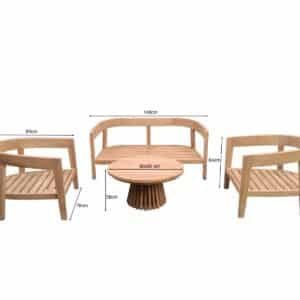 Teakhouten tuinset Bilbao