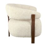 Fauteuil Grace chenille taupe