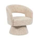 Fauteuil Josh draaibaar chenille beige
