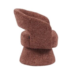 Fauteuil Josh draaibaar chenille koper