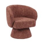 Fauteuil Lenn draaibaar chenille koper