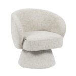 Fauteuil Lenn draaibaar chenille taupe