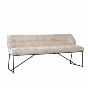 Eetkamerbank Jelle taupe polyester 185 cm