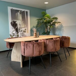 Eikenhouten deens ovale tafel Juna