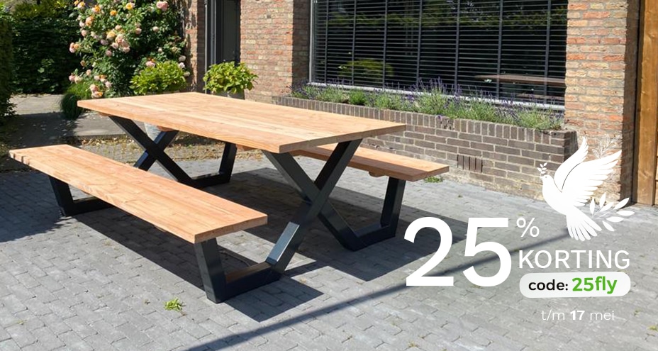 25% korting op alles