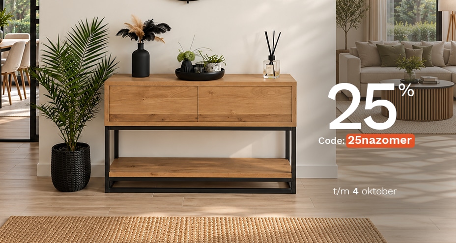 25% korting op alles